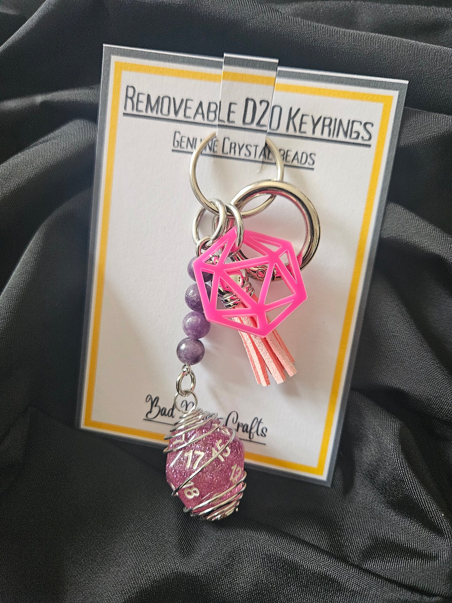 Removable D20 Keyring